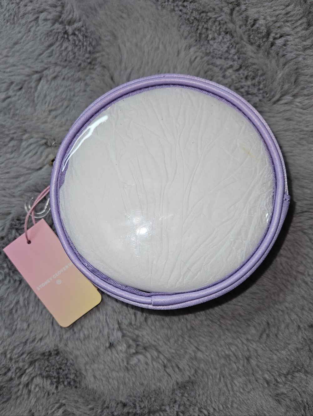 NEW Stoney Clover Lane x Target Purple Clear Small Pouch Bag NWT